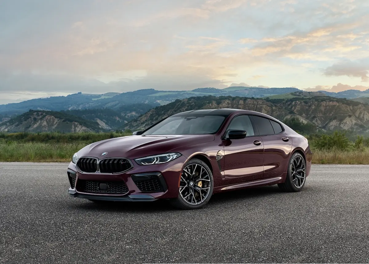 BMW Certified vehicle on a mountain road