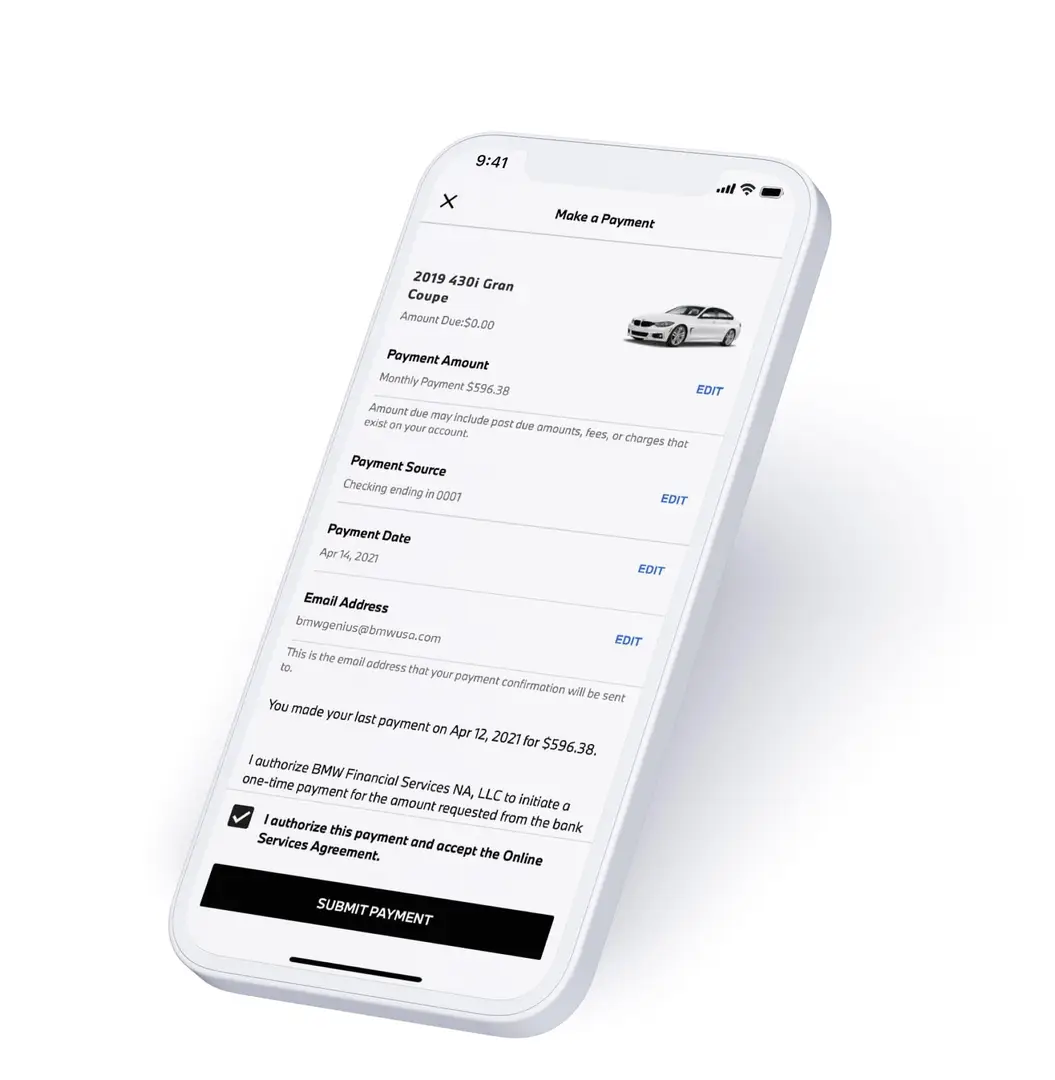 Navigation features on the My BMW App
